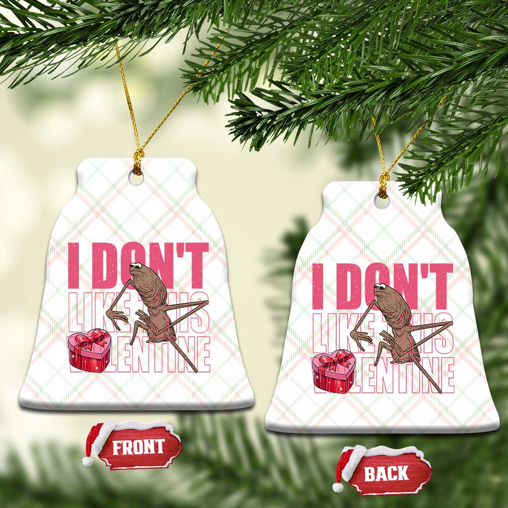 Marcus The Worm Funny Valentine Meme Ceramic Ornament I Don't Like This Valentine