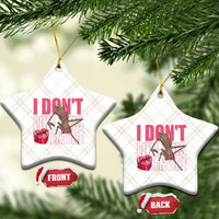 Marcus The Worm Funny Valentine Meme Ceramic Ornament I Don't Like This Valentine