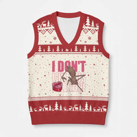 Marcus The Worm Funny Valentine Meme V-Neck Knit Sweater Vest I Don't Like This Valentine