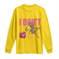 Marcus The Worm Funny Valentine Meme Long Sleeve Shirt I Don't Like This Valentine