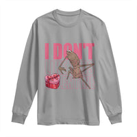 Marcus The Worm Funny Valentine Meme Long Sleeve Shirt I Don't Like This Valentine