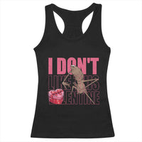 Marcus The Worm Funny Valentine Meme Racerback Tank Top I Don't Like This Valentine