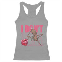 Marcus The Worm Funny Valentine Meme Racerback Tank Top I Don't Like This Valentine