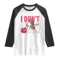 Marcus The Worm Funny Valentine Meme Raglan Shirt I Don't Like This Valentine