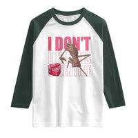 Marcus The Worm Funny Valentine Meme Raglan Shirt I Don't Like This Valentine