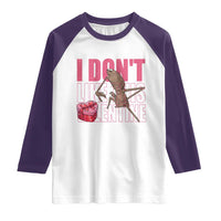 Marcus The Worm Funny Valentine Meme Raglan Shirt I Don't Like This Valentine