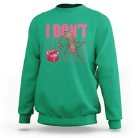 Marcus The Worm Funny Valentine Meme Sweatshirt I Don't Like This Valentine