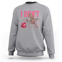 Marcus The Worm Funny Valentine Meme Sweatshirt I Don't Like This Valentine