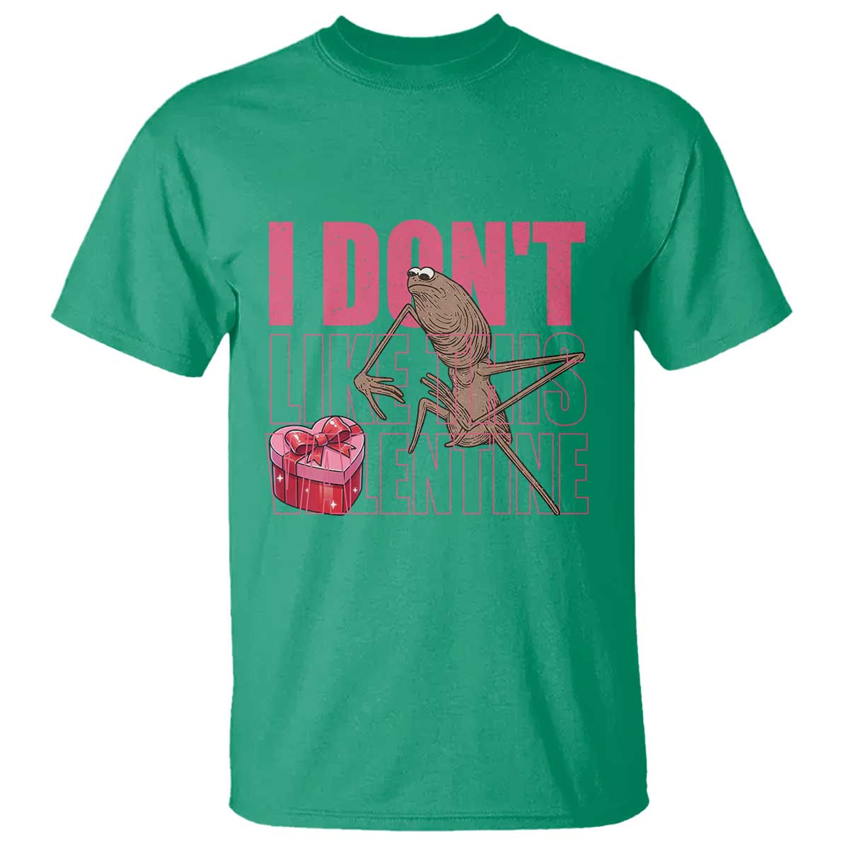 Marcus The Worm Funny Valentine Meme T Shirt I Don't Like This Valentine