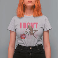 Marcus The Worm Funny Valentine Meme T Shirt For Women I Don't Like This Valentine