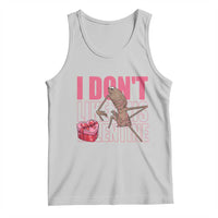 Marcus The Worm Funny Valentine Meme Tank Top I Don't Like This Valentine