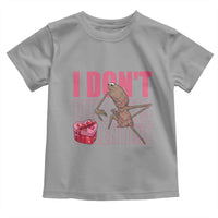 Marcus The Worm Funny Valentine Meme Toddler T Shirt I Don't Like This Valentine