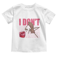 Marcus The Worm Funny Valentine Meme Toddler T Shirt I Don't Like This Valentine