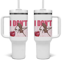 Marcus The Worm Funny Valentine Meme Tumbler With Handle I Don't Like This Valentine