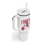 Marcus The Worm Funny Valentine Meme Tumbler With Handle I Don't Like This Valentine