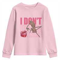 Marcus The Worm Funny Valentine Meme Youth Sweatshirt I Don't Like This Valentine
