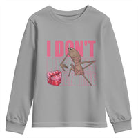 Marcus The Worm Funny Valentine Meme Youth Sweatshirt I Don't Like This Valentine