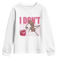Marcus The Worm Funny Valentine Meme Youth Sweatshirt I Don't Like This Valentine