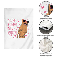 Marcus The Worm Meme Garden Flag Funny Anti Valentines Day - Wonder Print Shop