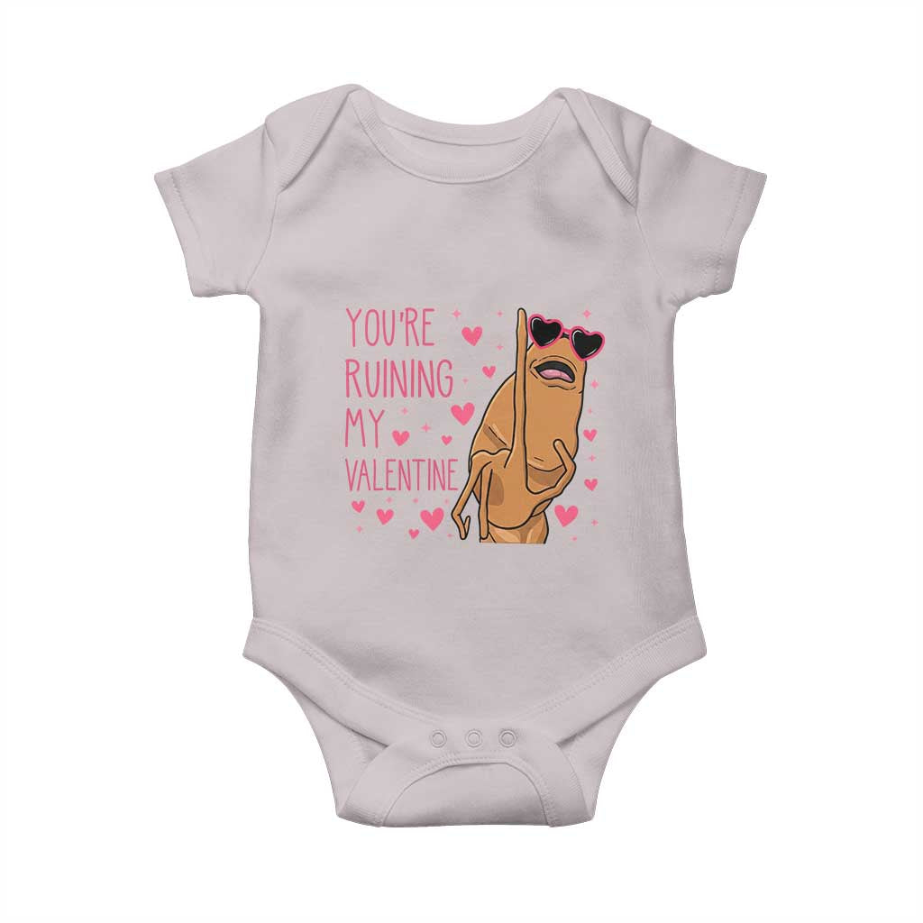 Marcus The Worm Meme Baby Onesie Funny Anti Valentines Day - Wonder Print Shop