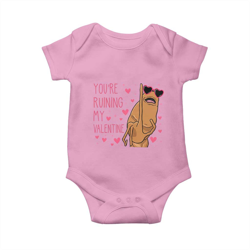 Marcus The Worm Meme Baby Onesie Funny Anti Valentines Day - Wonder Print Shop