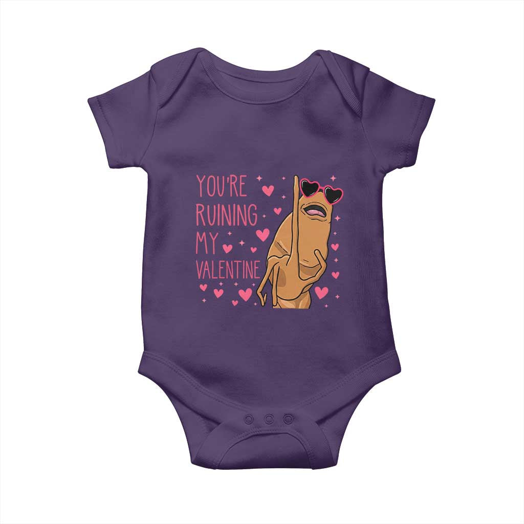 Marcus The Worm Meme Baby Onesie Funny Anti Valentines Day - Wonder Print Shop