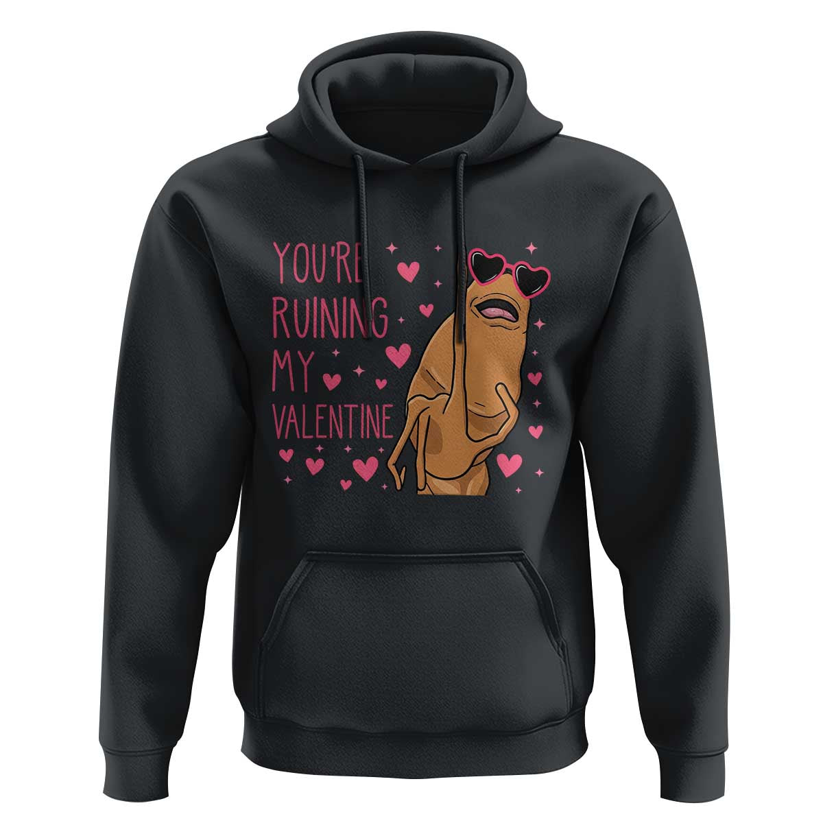 Marcus The Worm Meme Hoodie Funny Anti Valentines Day - Wonder Print Shop