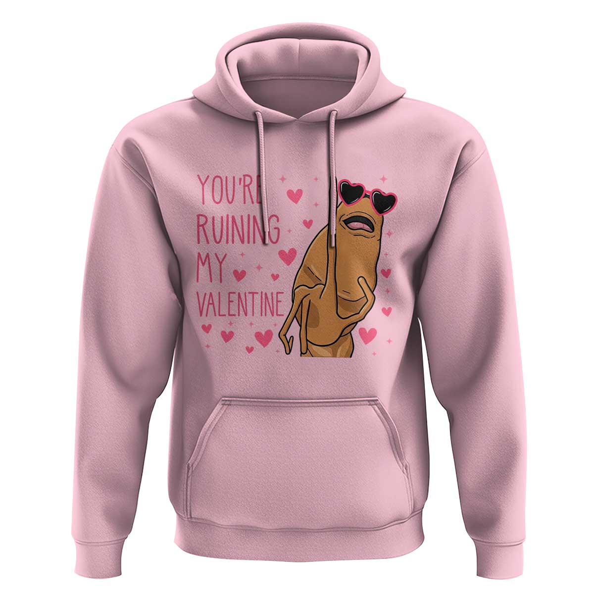 Marcus The Worm Meme Hoodie Funny Anti Valentines Day - Wonder Print Shop
