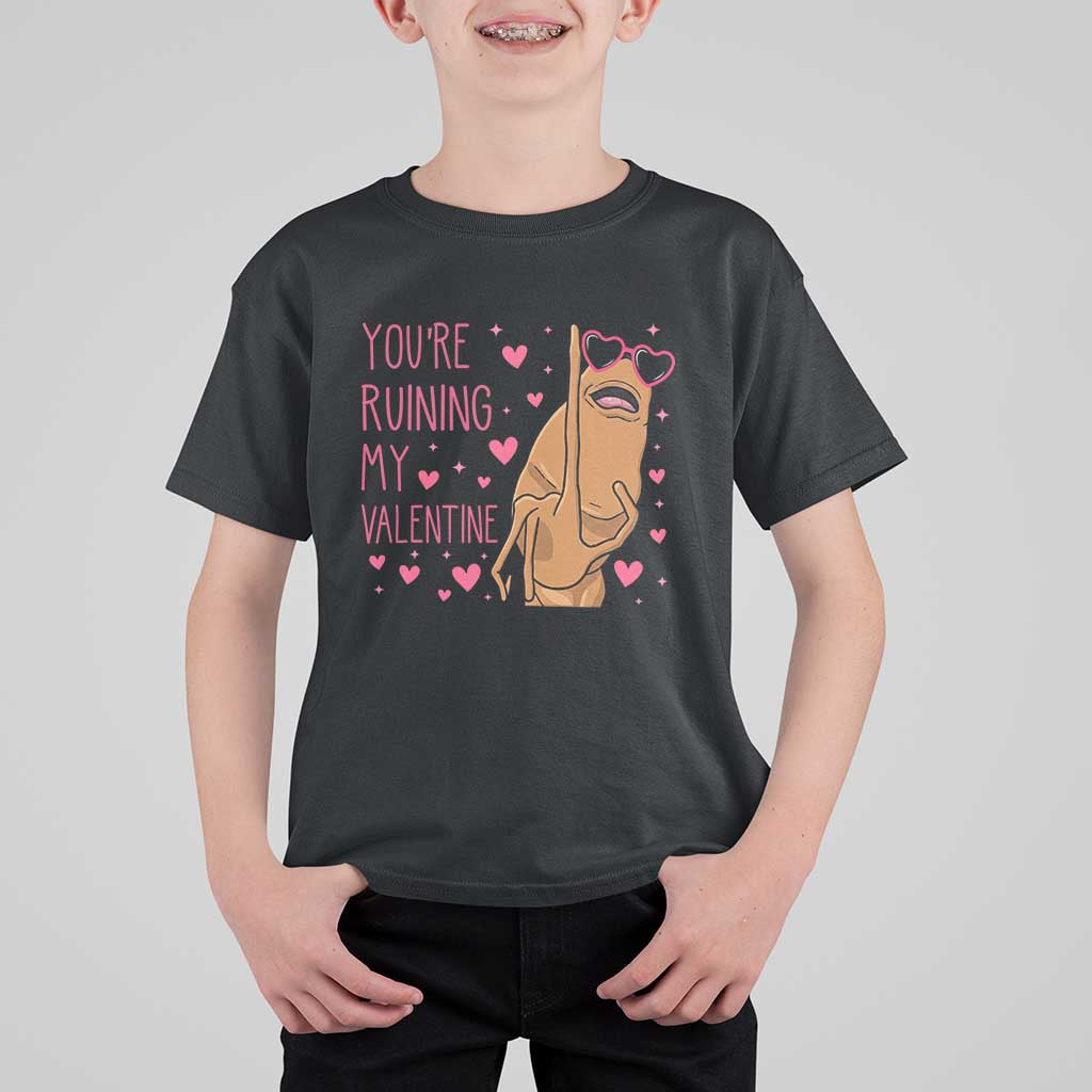 Marcus The Worm Meme T Shirt For Kid Funny Anti Valentines Day - Wonder Print Shop