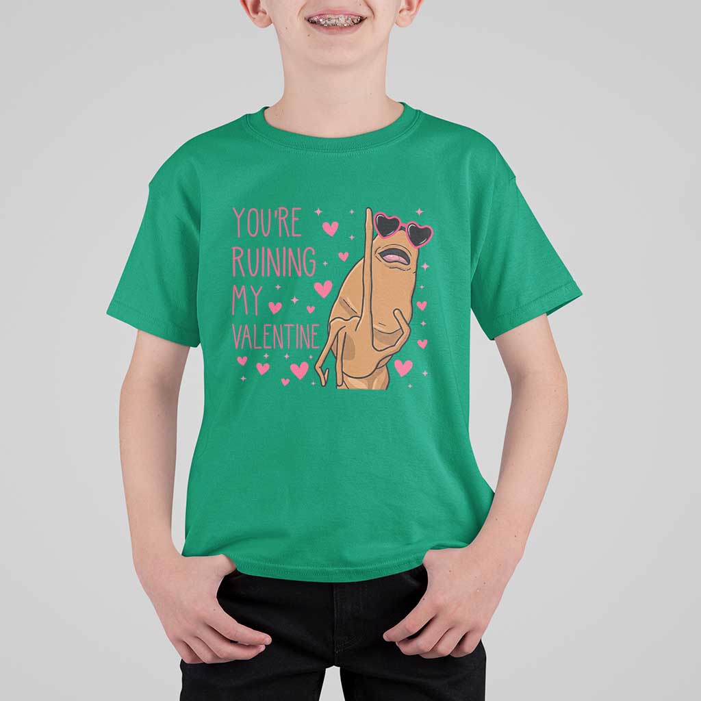Marcus The Worm Meme T Shirt For Kid Funny Anti Valentines Day - Wonder Print Shop