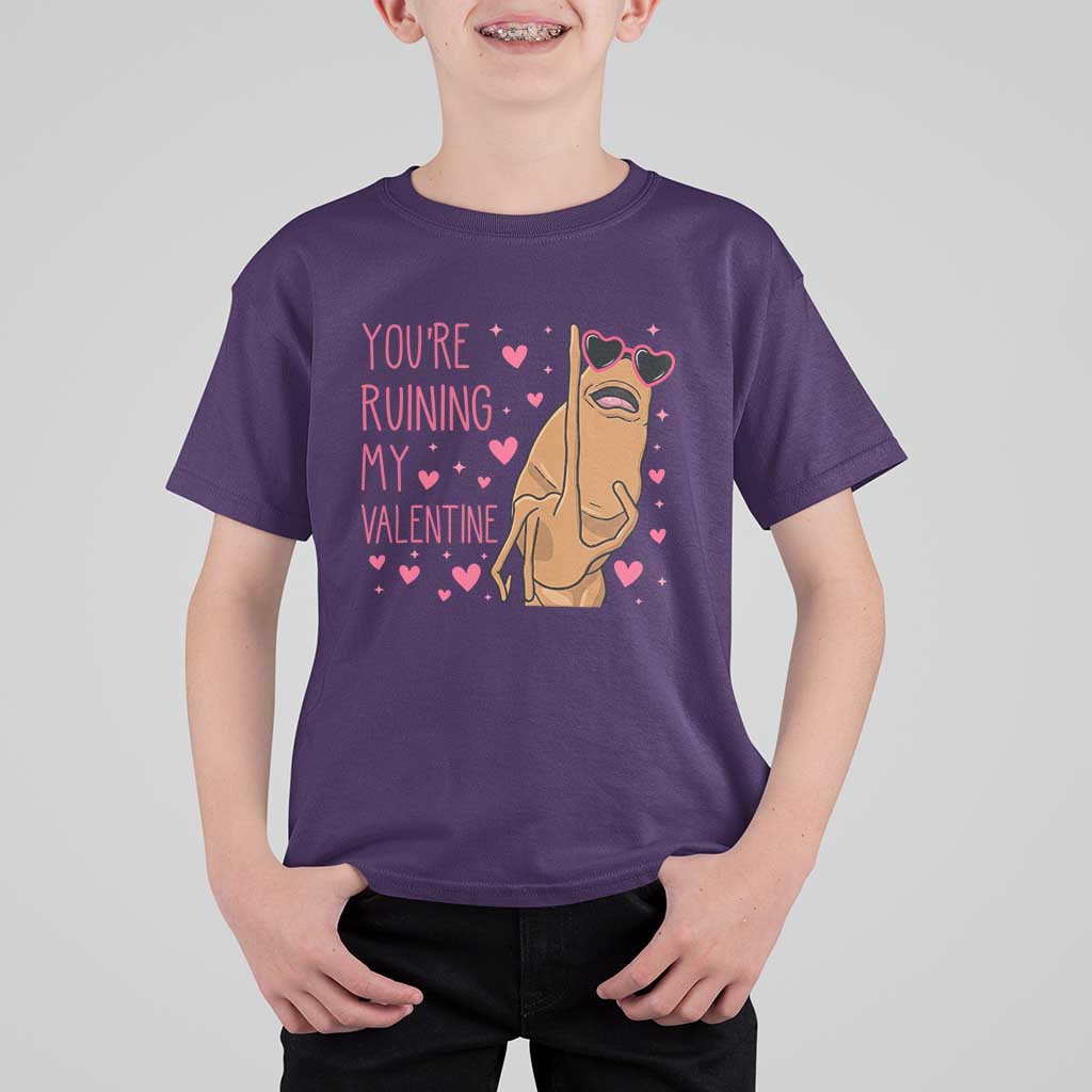 Marcus The Worm Meme T Shirt For Kid Funny Anti Valentines Day - Wonder Print Shop