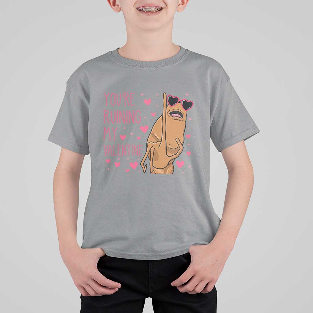 Marcus The Worm Meme T Shirt For Kid Funny Anti Valentines Day - Wonder Print Shop