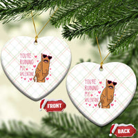 Marcus The Worm Meme Ceramic Ornament Funny Anti Valentines Day - Wonder Print Shop