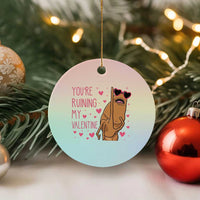 Marcus The Worm Meme Ceramic Ornament Funny Anti Valentines Day - Wonder Print Shop