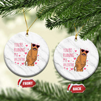 Marcus The Worm Meme Ceramic Ornament Funny Anti Valentines Day - Wonder Print Shop