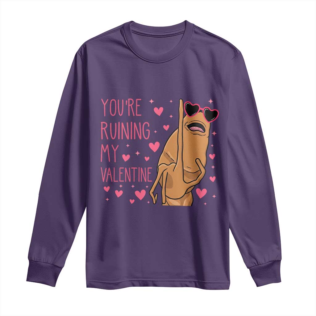 Marcus The Worm Meme Long Sleeve Shirt Funny Anti Valentines Day - Wonder Print Shop