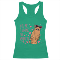 Marcus The Worm Meme Racerback Tank Top Funny Anti Valentines Day - Wonder Print Shop