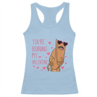 Marcus The Worm Meme Racerback Tank Top Funny Anti Valentines Day - Wonder Print Shop