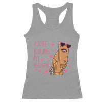 Marcus The Worm Meme Racerback Tank Top Funny Anti Valentines Day - Wonder Print Shop