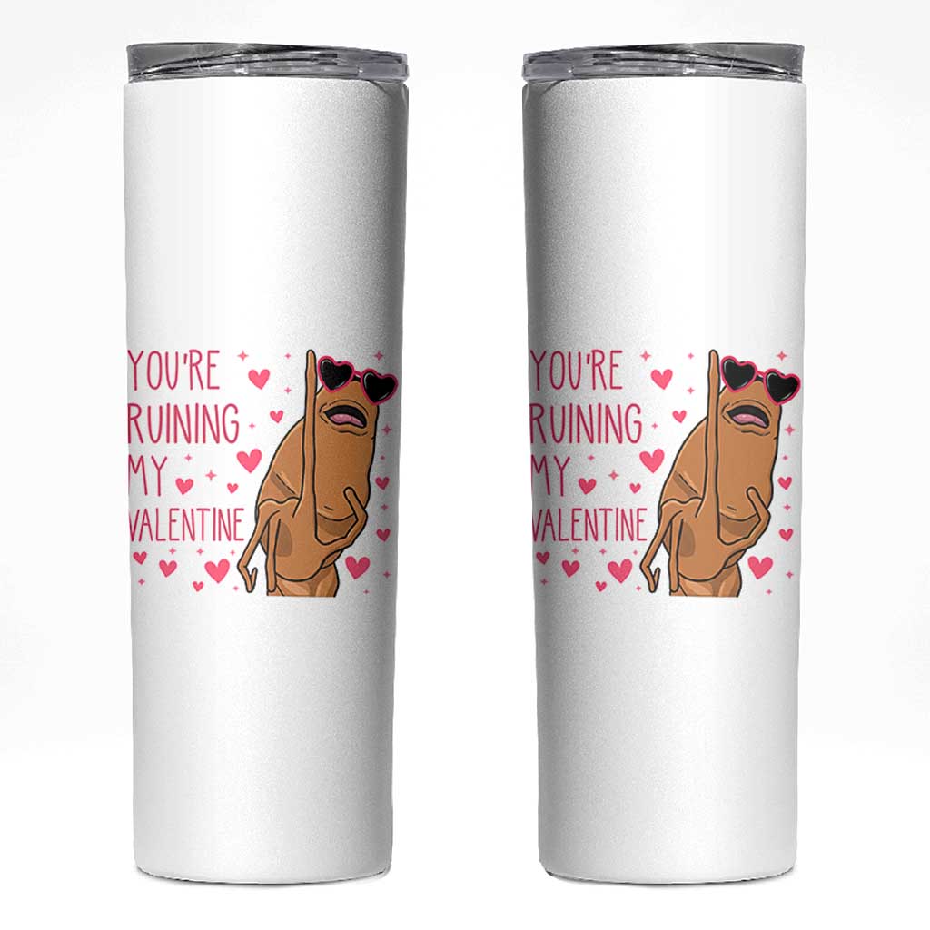 Marcus The Worm Meme Skinny Tumbler Funny Anti Valentines Day - Wonder Print Shop