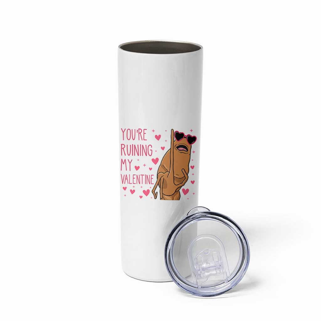 Marcus The Worm Meme Skinny Tumbler Funny Anti Valentines Day - Wonder Print Shop