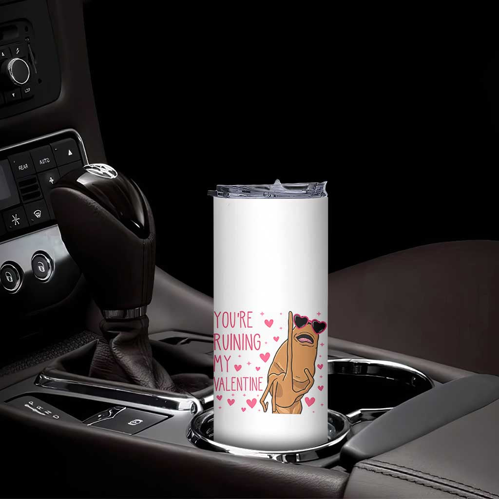 Marcus The Worm Meme Skinny Tumbler Funny Anti Valentines Day - Wonder Print Shop