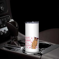 Marcus The Worm Meme Skinny Tumbler Funny Anti Valentines Day - Wonder Print Shop