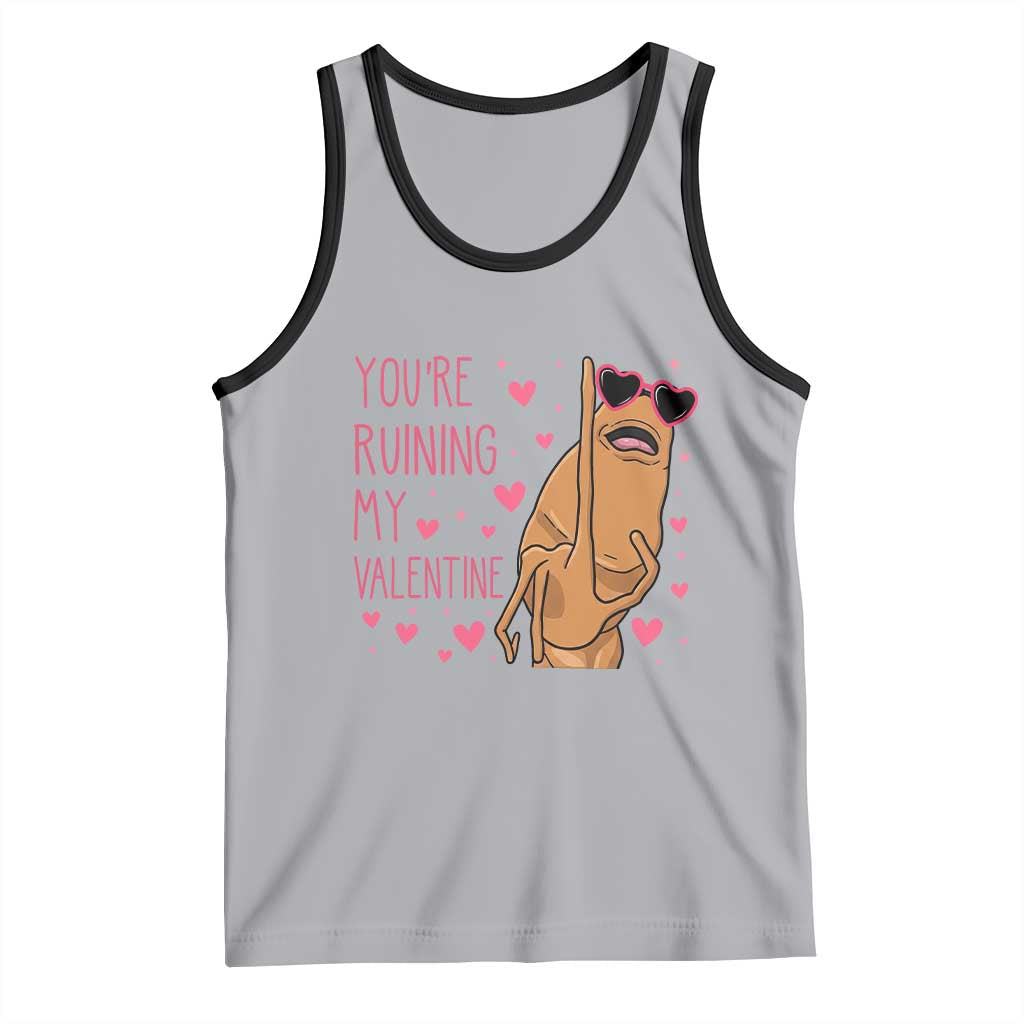 Marcus The Worm Meme Tank Top Funny Anti Valentines Day - Wonder Print Shop