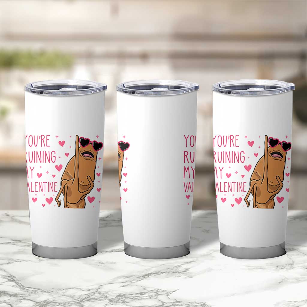 Marcus The Worm Meme Tumbler Cup Funny Anti Valentines Day - Wonder Print Shop