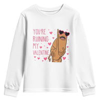 Marcus The Worm Meme Youth Sweatshirt Funny Anti Valentines Day - Wonder Print Shop