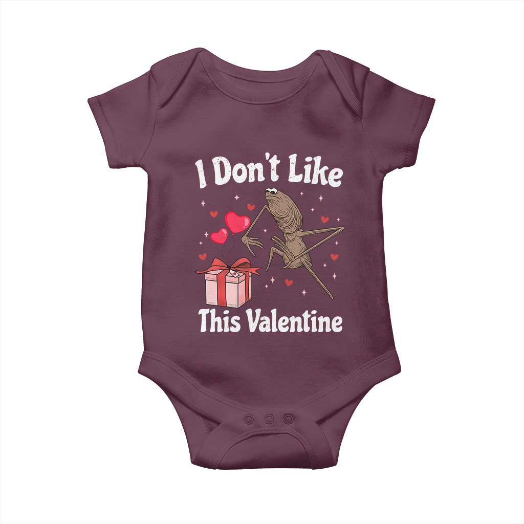 Marcus The Worm Meme Baby Onesie Funny Anti Valentines Day Sarcastic - Wonder Print Shop