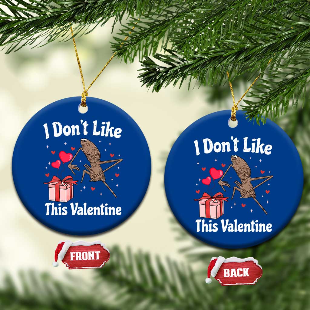 Marcus The Worm Meme Ceramic Ornament Funny Anti Valentines Day Sarcastic - Wonder Print Shop