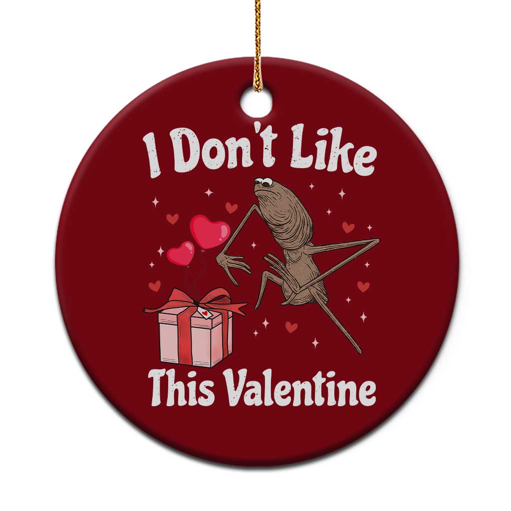Marcus The Worm Meme Ceramic Ornament Funny Anti Valentines Day Sarcastic - Wonder Print Shop