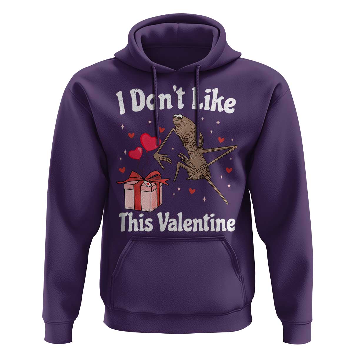 Marcus The Worm Meme Hoodie Funny Anti Valentines Day Sarcastic - Wonder Print Shop